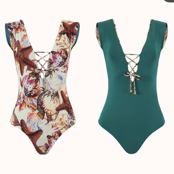 Cosita Linda Down Under Reversible Plunge One Piece - Picture 7 of 16